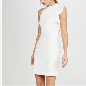 NWT Black Halo Pabla Mini Dress in White (Porcelain)